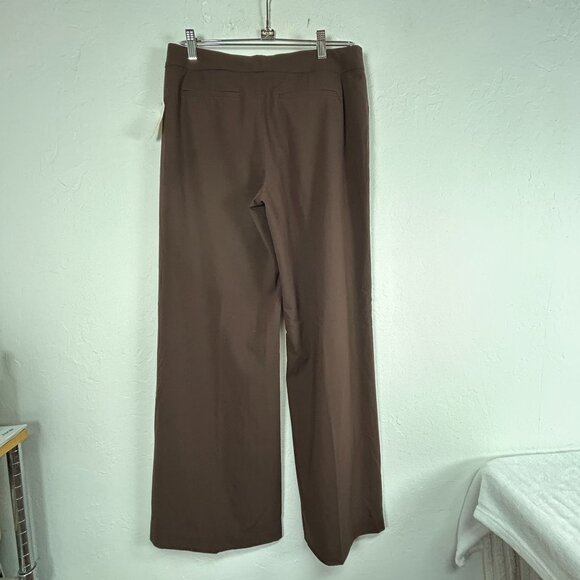 Cabi Womens Brown Wide Leg Lauren Trouser Pants Size 8 Regular Stretch #661 New - Picture 2 of 12